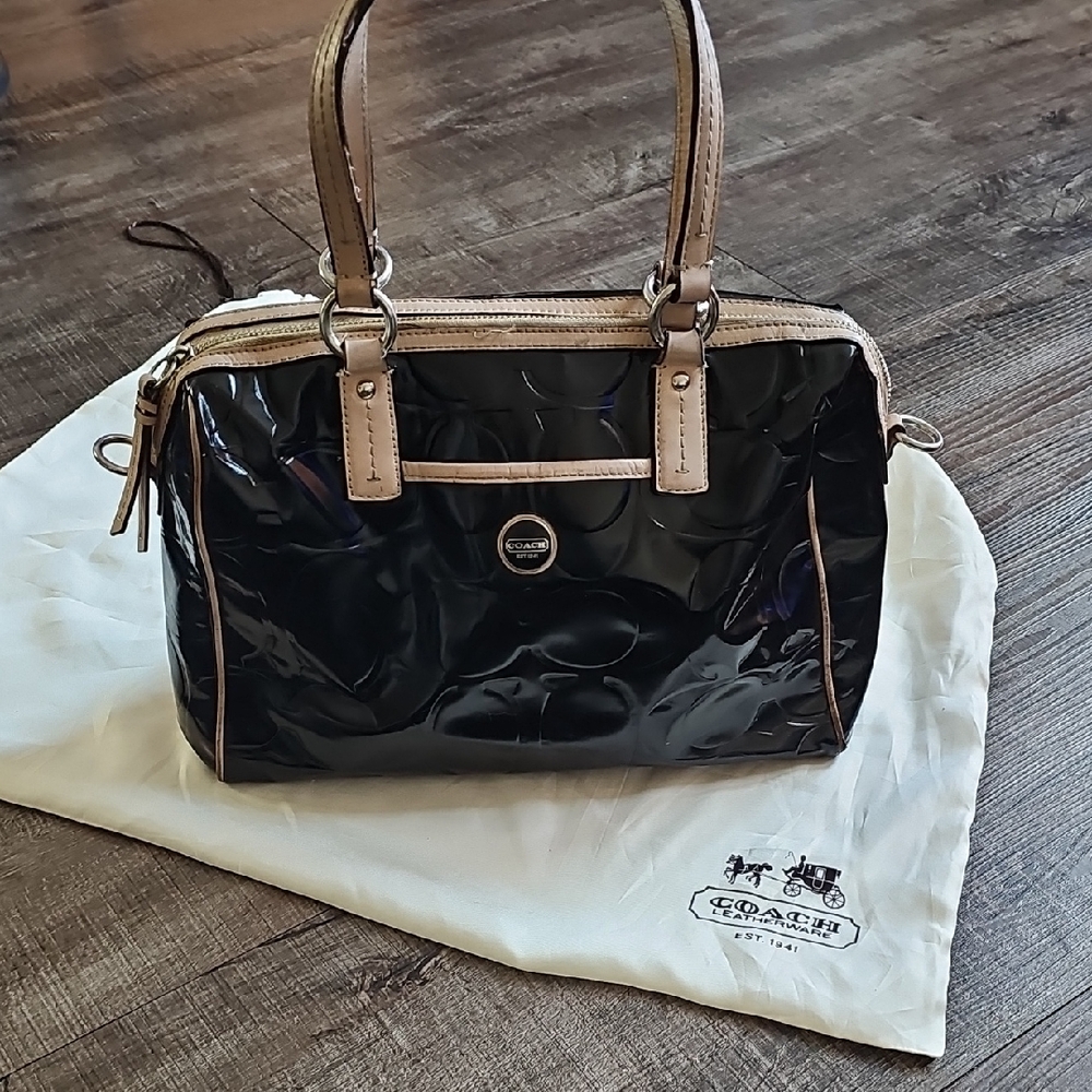 Coach - Black Patent Leather Handbag